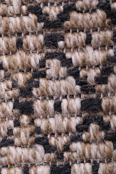 Koberec Indiana 08625A JUTE / BLACK