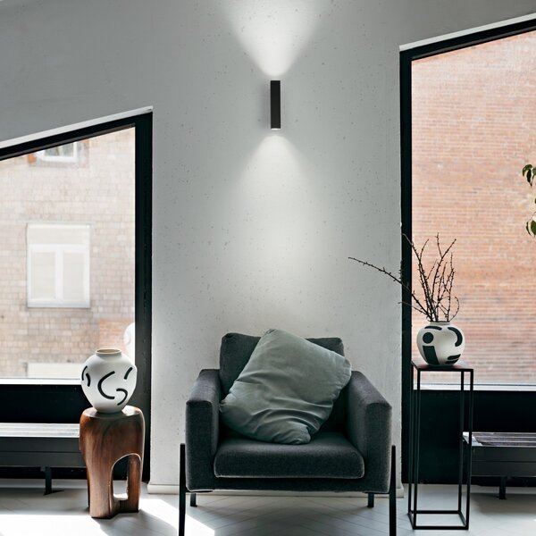 Ideal lux 353357 LED bodové nástěnné svítidlo LOOK | 9W integrovaný LED zdroj | 630lm | 3000K | černá