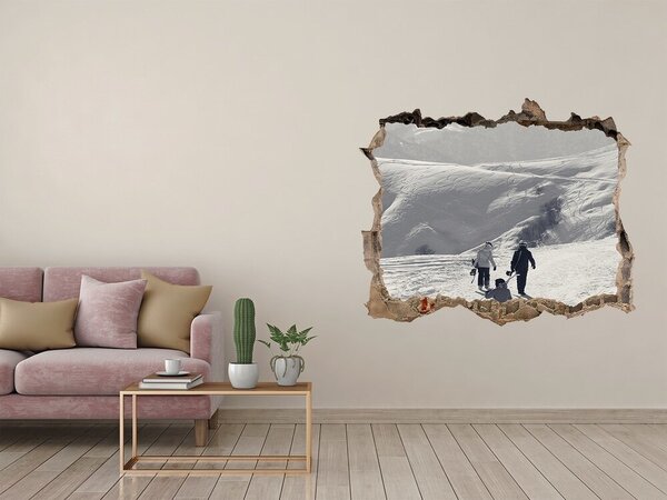 Fototapeta díra na zeď Lyžaři nd-k-192496705