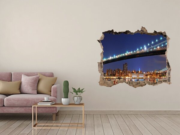 Fototapeta díra na zeď 3D Manhattan New York nd-k-24236764