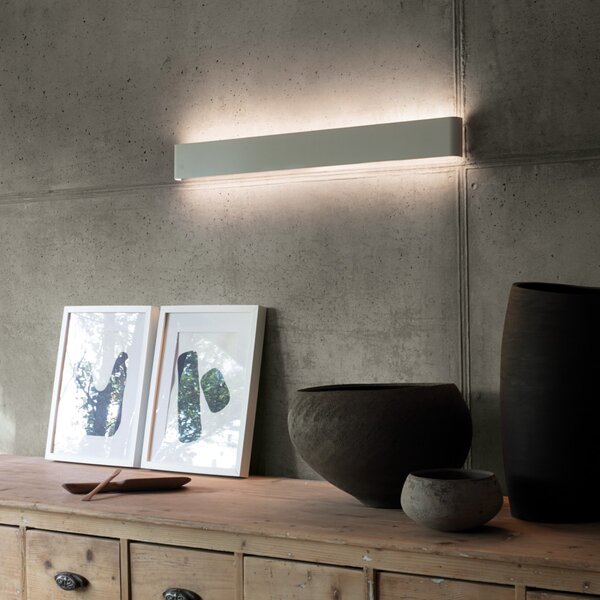 Ideal lux 357119 LED nástěnné svítidlo DELTA | 30W integrovaný LED zdroj | 2170lm | 3000K | chrom