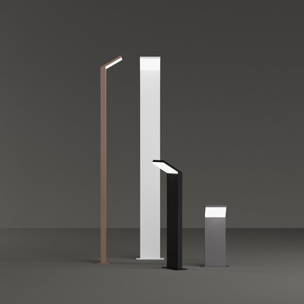 Ideal lux 364841 LED zahradní sloupek STYLE | 9W integrovaný LED zdroj | 720lm | 3000K | antracit