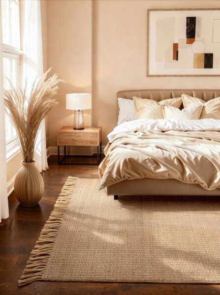 Koberec Hanse Home Handloom 1.0 FJORD přírodní / zlatý