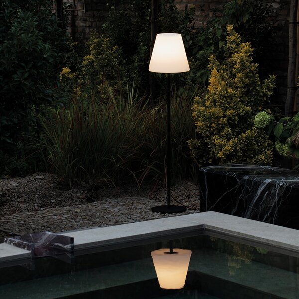 Ideal lux 365749 venkovní stolní svítidlo ARCADIA E27 | s vypínačem | bílá