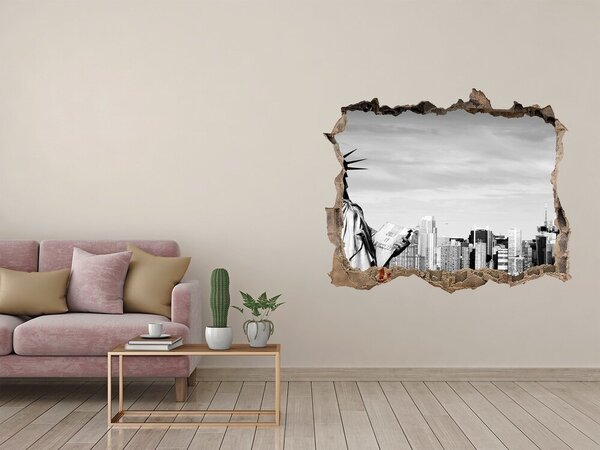 Fototapeta díra na zeď 3D Socha Svobody nd-k-27889874
