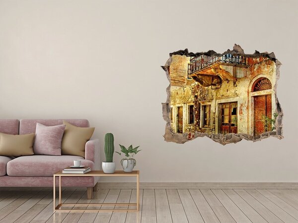 Fototapeta díra na zeď 3D Uličky Řecko nd-k-31434138