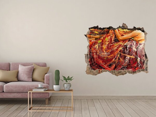 Díra 3D fototapeta nálepka Spící žena nd-k-31863954