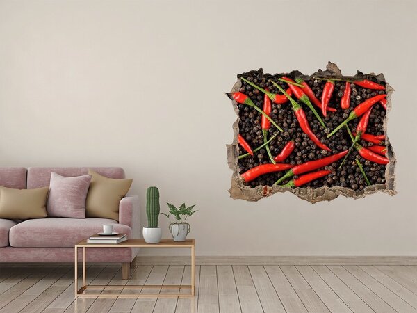 Nálepka 3D díra Chilli papričky nd-k-35225615