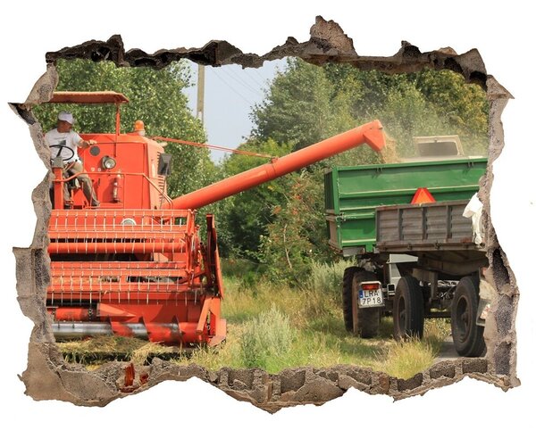 Foto fotografie díra na zeď Kombajn nd-k-34414578