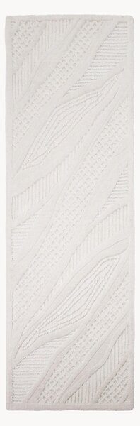 Ručně všívaný vlněný běhoun se strukturovaným povrchem Sculptured Abstract