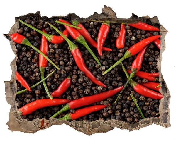 Nálepka 3D díra Chilli papričky nd-k-35225615