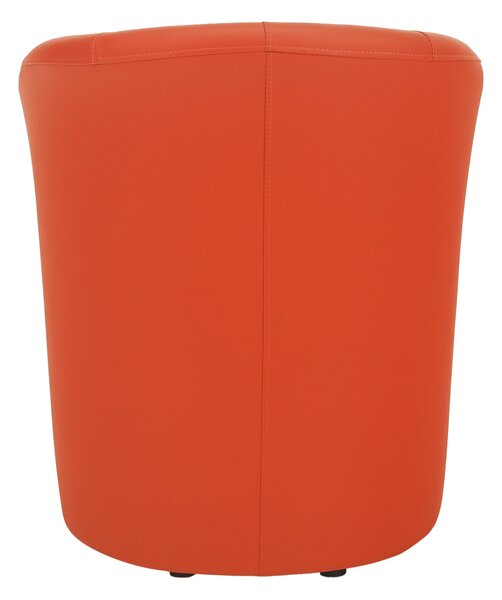 Klubové křeslo, ekokůže oranžová, CUBA