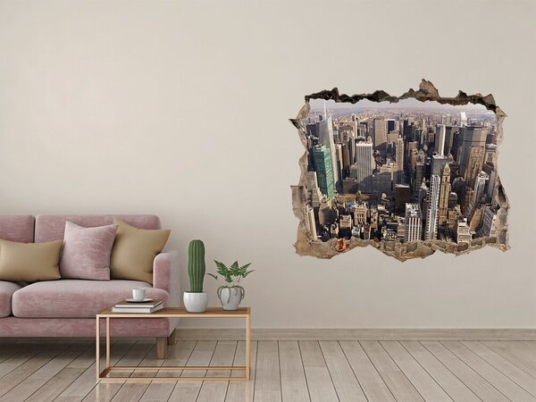 Fototapeta díra na zeď 3D New York z ptačího pohledu nd-k-35764394