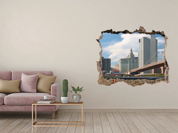 Fototapeta díra na zeď 3D Brooklynský most nd-k-37481066