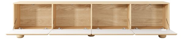 Televizní stolek Arlo 200 cm čtyřdveřový - dub vicenza