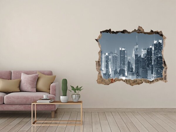 Fototapeta díra na zeď 3D Manhattan New York nd-k-42447200