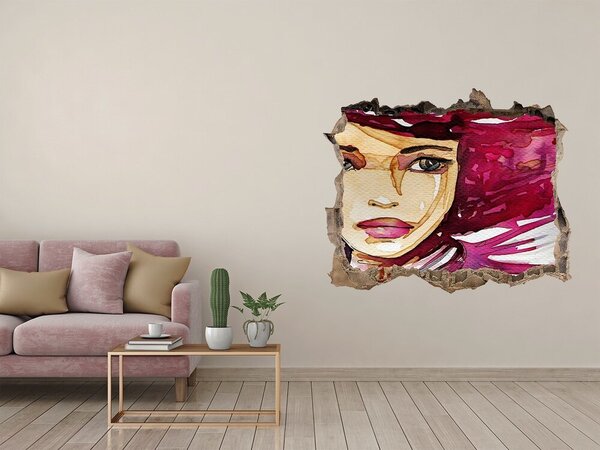 Díra 3D fototapeta nálepka Abstrakce žena nd-k-42914706