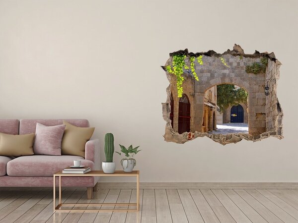 Fototapeta díra na zeď 3D Romantické uličky nd-k-43877162