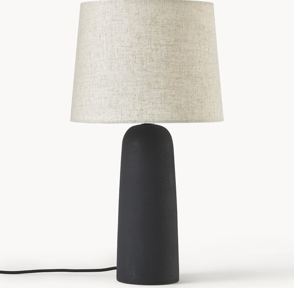 Velká stolní lampa's betonovou podstavou Kaya