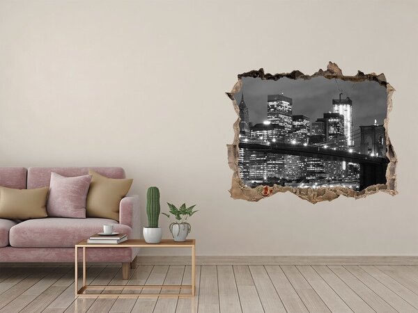 Fototapeta díra na zeď 3D Manhattan New York nd-k-47820651