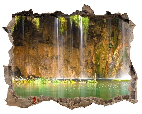 Díra 3D ve zdi nálepka Plitvická jezera nd-k-47053009