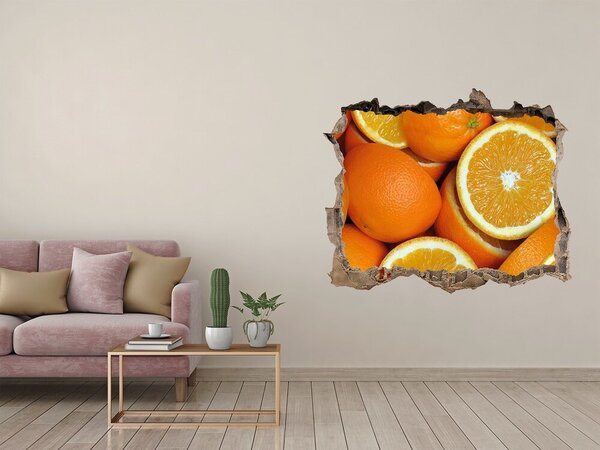 Nálepka 3D díra Poloviny pomerančů nd-k-49786536
