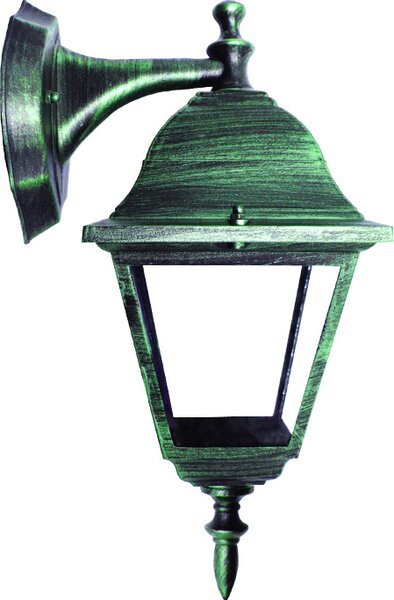 ACA Lighting Venkovní nástěnná lucerna HI6042V max. 60W/E27/IP45, Green-black