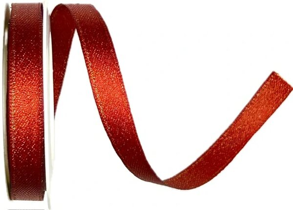 Stuha saténová STARDUST RED červená 10mm x 2m (9,-Kč/m)