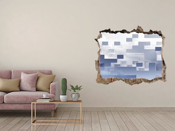 Díra 3D fototapeta nálepka Abstrakce kostky nd-k-51138610