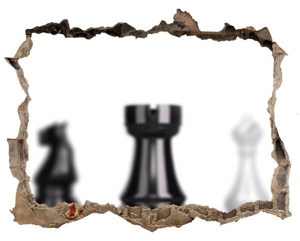 Samolepící díra na stěnu Šachová figurka nd-k-51328611