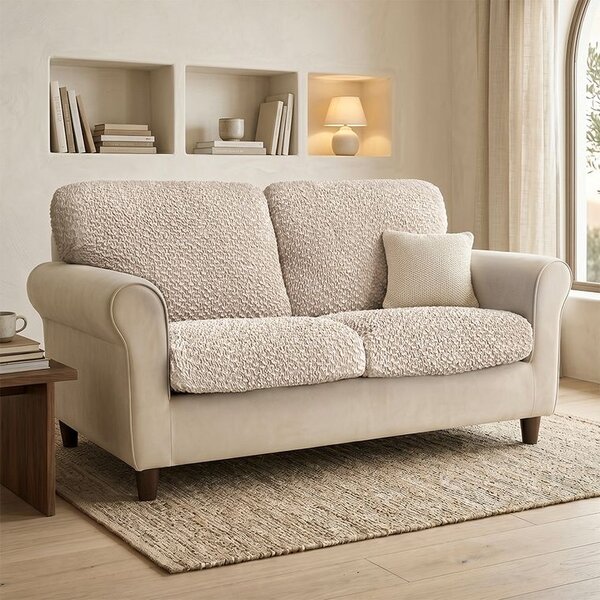 Bielastické potahy MODULO béžové sedák S (40-59 cm x 50-80 cm)