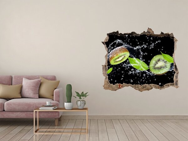 Nálepka 3D díra na zeď Kiwi a voda nd-k-51417101