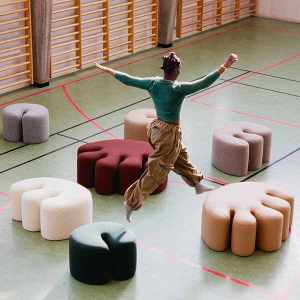 HEM Pouf Palma Small, Eggshell