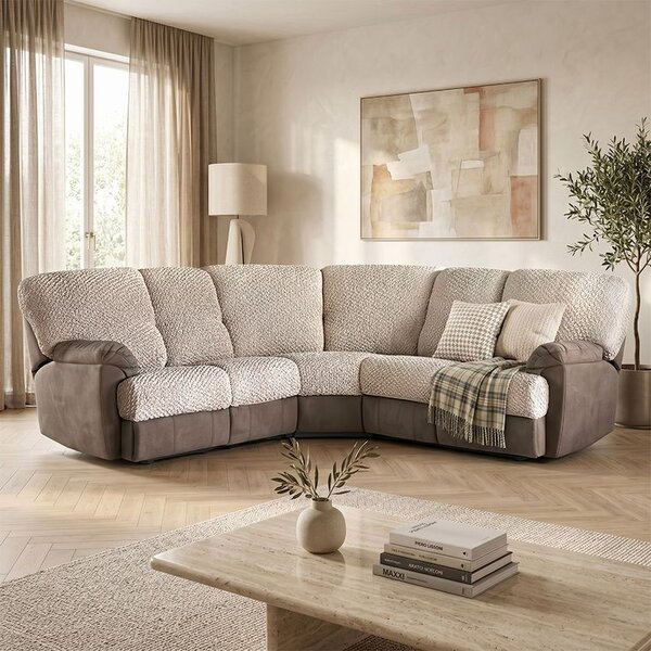 Bielastické potahy MODULO béžové sedák S (40-59 cm x 50-80 cm)