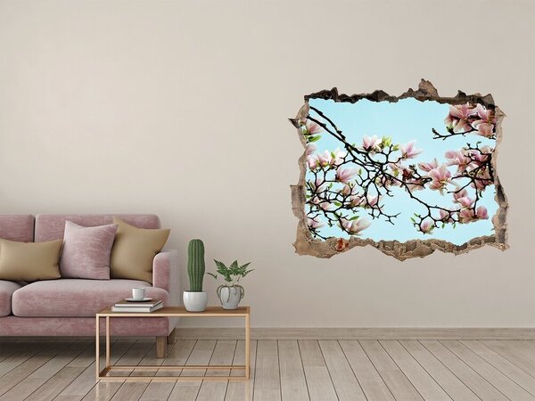 Samolepící díra nálepka Květy magnolie nd-k-52445180