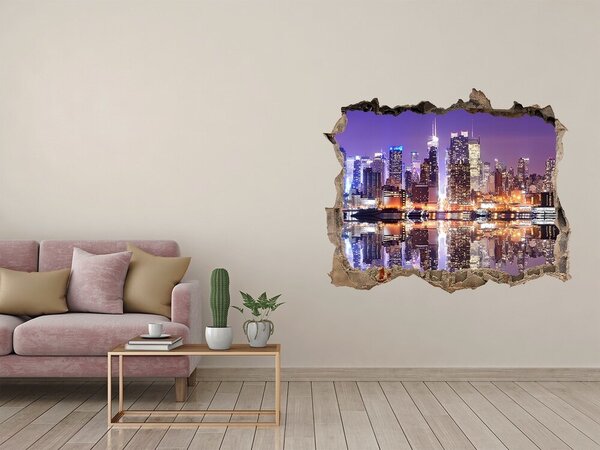 Fototapeta díra na zeď 3D Manhattan New York nd-k-52706281