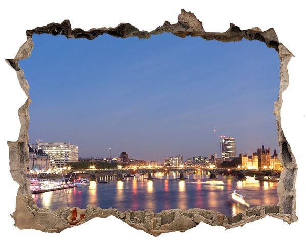 Fototapeta díra na zeď 3D London Yey Londýn nd-k-53327501