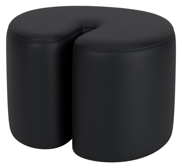 HEM Pouf Palma Small, Black Leather