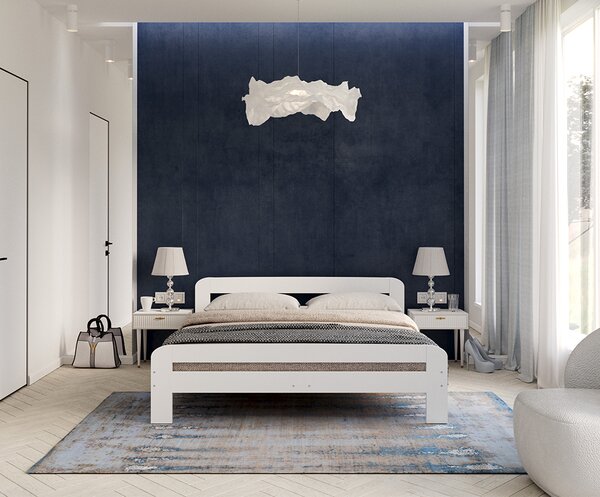 Moderní dětská postel DALLAS 90x200 cm BÍLÁ