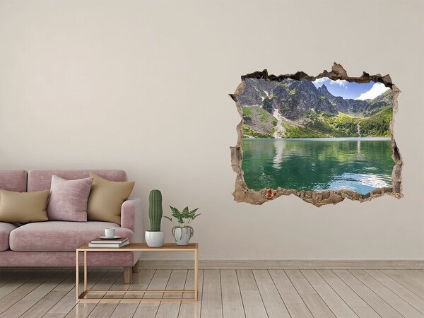 Díra 3D ve zdi nálepka Morské oko Tatry nd-k-54050852