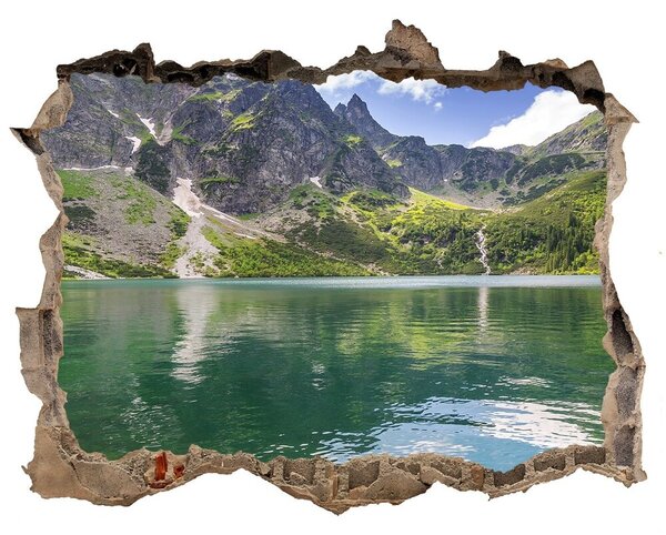 Díra 3D ve zdi nálepka Morské oko Tatry nd-k-54050852