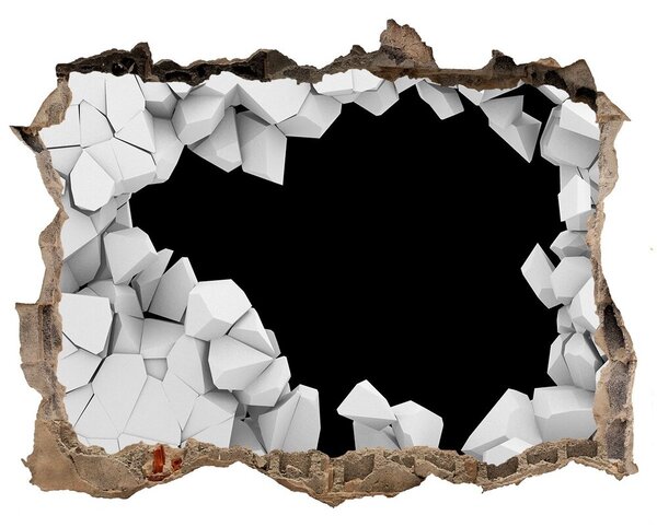 Díra 3D fototapeta nálepka Díra ve stěně nd-k-53922873