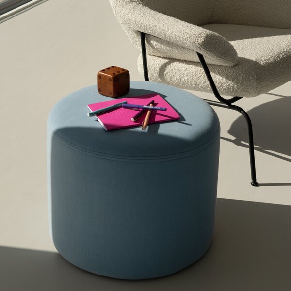 HEM Pouf Bon Round, Eggshell