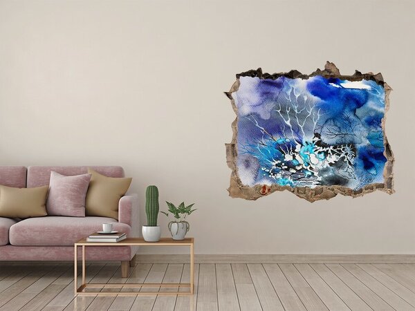 Díra 3D fototapeta nálepka Abstrakce květiny nd-k-55060210