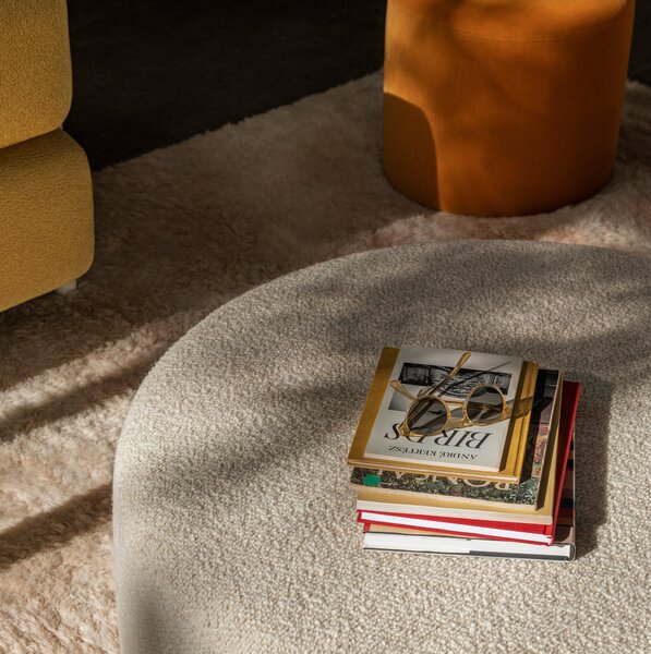 HEM Pouf Bon Round, Eggshell