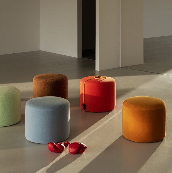 HEM Pouf Bon Round, Eggshell