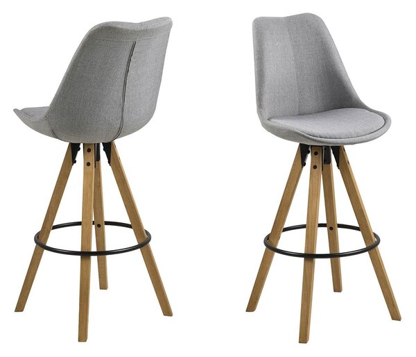 Šedá Barová židle Dima 111,5 × 48,5 × 55 cm ACTONA