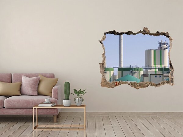 Fototapeta díra na zeď 3D Bioplynárna nd-k-55450466
