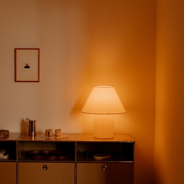 HEM Stolní lampa Toto Large, Wax Yellow / Black & White H Stripe