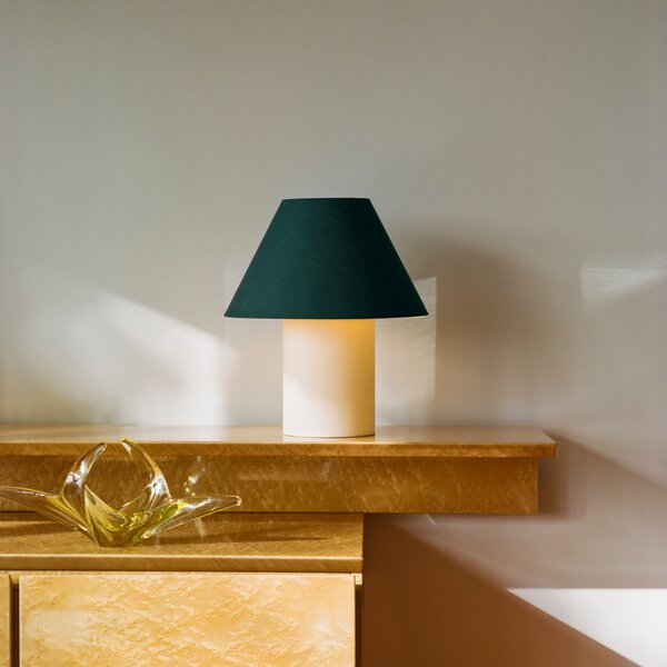 HEM Stolní lampa Toto Large, Wax Yellow / Black & White H Stripe